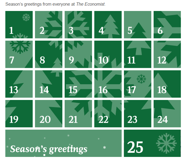 the economist advent calendar